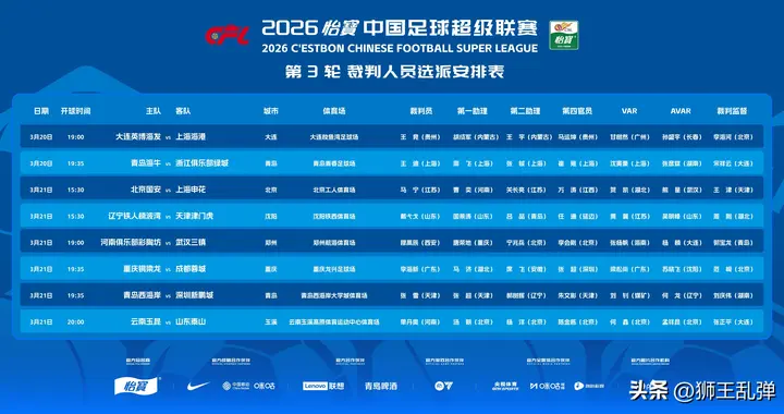 这是什么操作？刚罚完争议裁判，转头给泰山配京籍“5人裁判组”