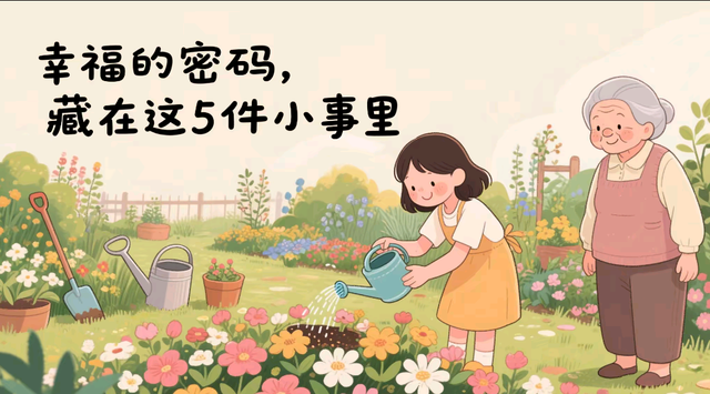 人到中年突然觉醒：原来幸福的密码，藏在这5件小事里
