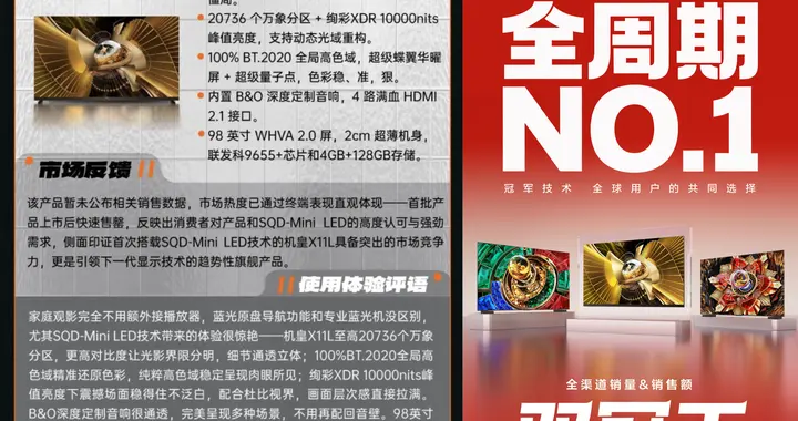 SQD-Mini LED闪耀36氪WISE 2025，X11L电视荣膺...