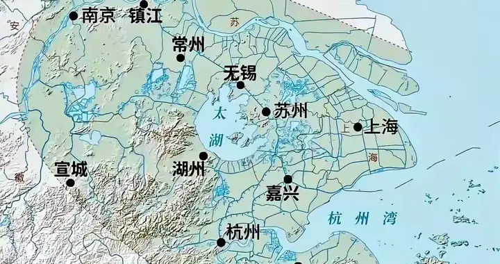 看完长三角地形图，才明白什么叫“老天爷追着喂饭”！