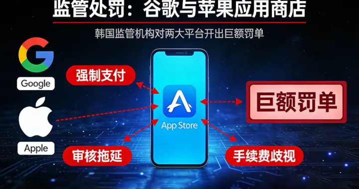 苹果谷歌被开罚单 强迫使用应用内支付抽成