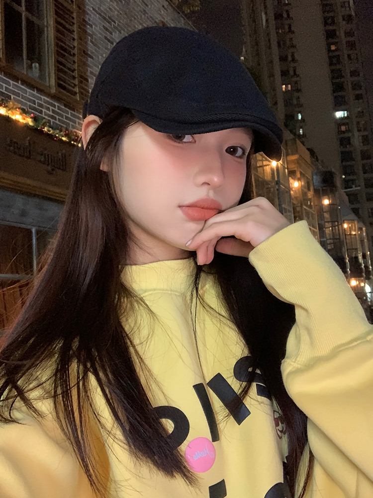 春夏季百搭休闲纯色日系复古前进帽！