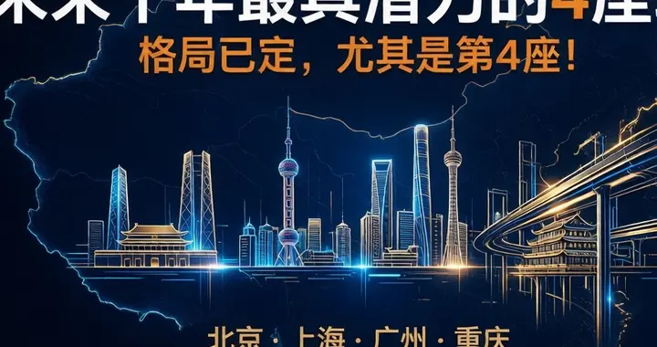 未来十年，中国最具发展潜力的四座城核心城市
