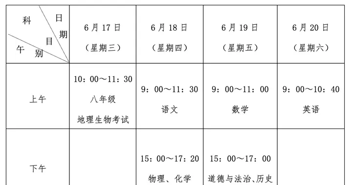 徐州中考考点公布！
