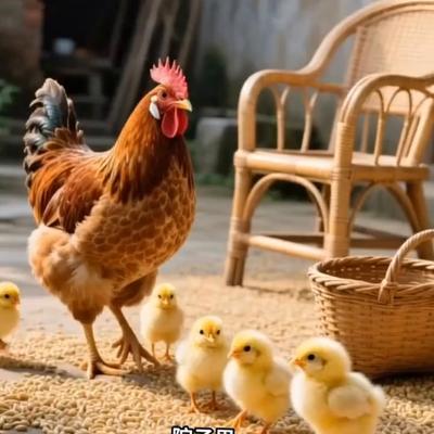 光英的暖心：春风拂过小院，小鸡欢腾，演绎