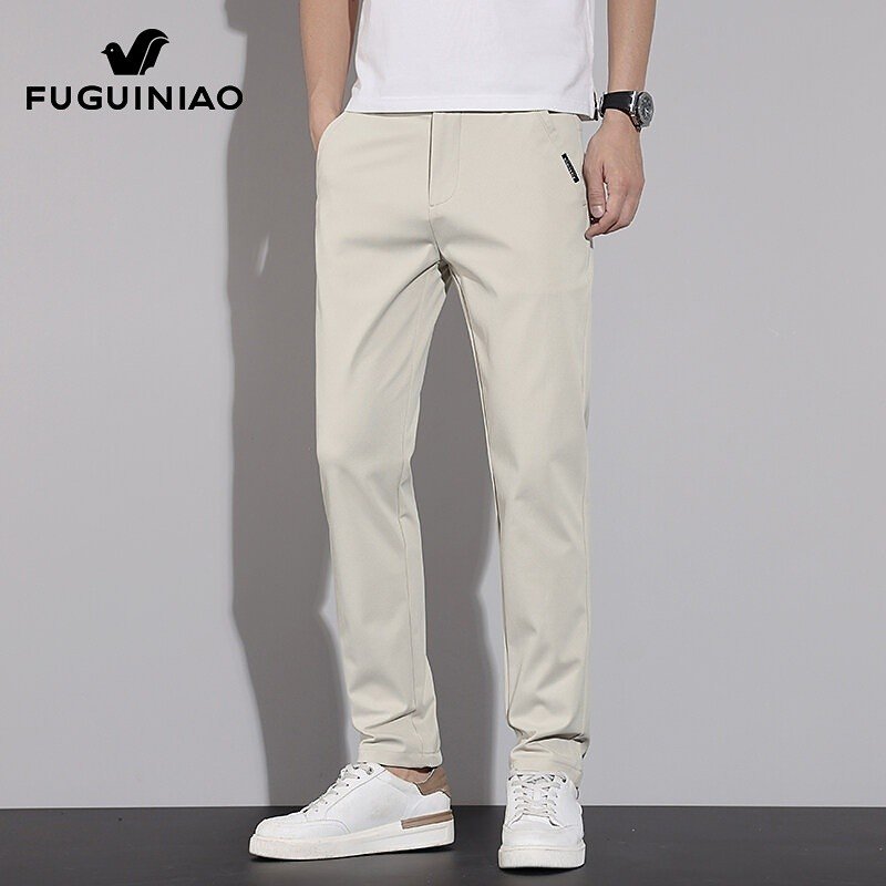 休闲裤男士春季新款潮流宽松直筒长裤子男款