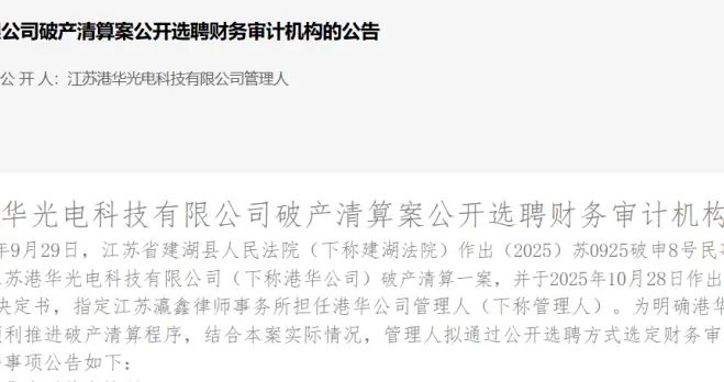 12年光伏老将被申请破产重整
