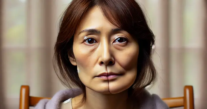 面部出现不对称，嘴巴歪斜可能是面瘫的征兆，及时就医