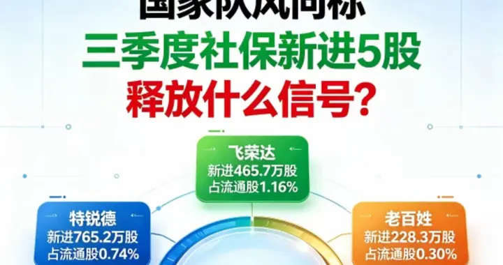 国家队风向标：三季度社保基金新进5股，释放什么信号？