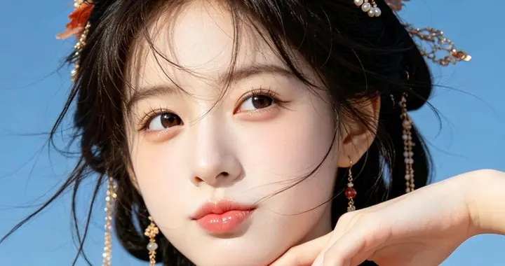 这长相真的绝了！五官精致得像假的一样，这古风美女美得太犯规！