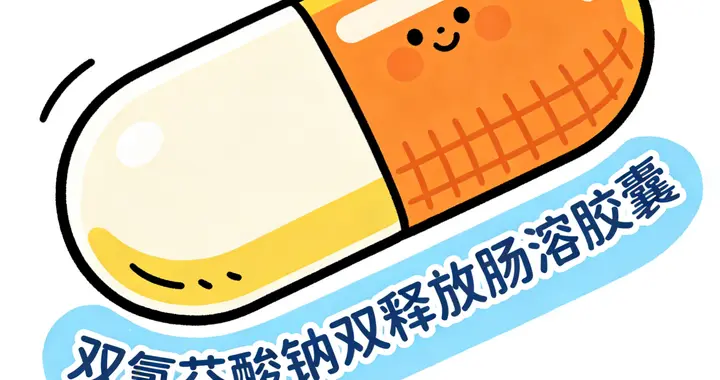 疼痛克星双氯芬酸钠双释放肠溶胶囊，五大治疗亮点超给力