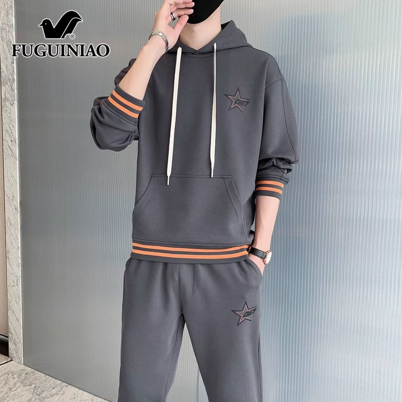 富贵鸟休闲运动套装男