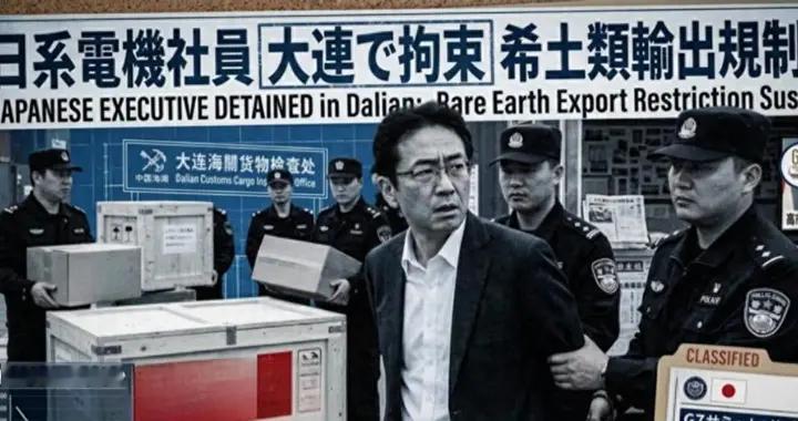 大连拘留案：中国对日稀土管制，已经从“卡货”升级到“卡人”