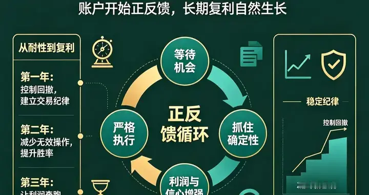 当耐性成为习惯，账户开始正反馈，三年盈利1500%