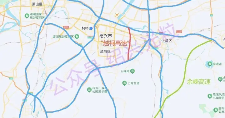 可以考虑绍兴都市圈环线高速，并在这边建一条“越柯高速”