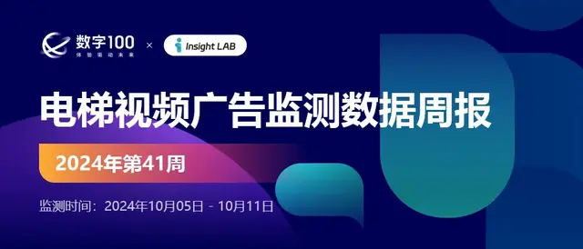 中国电梯电视广告2024年第41周数据监测周报（TOP25城）