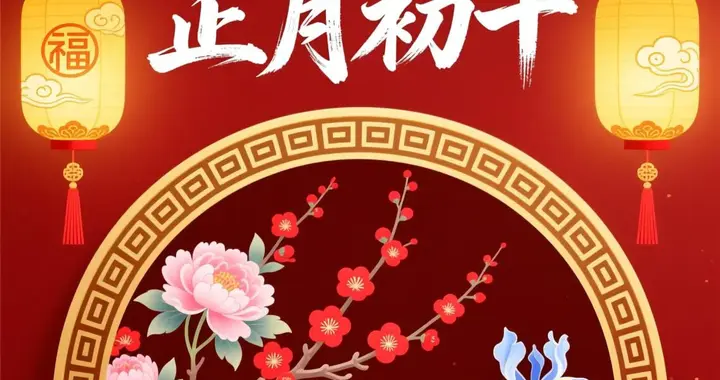 正月初十，十全十美吉祥日，送你最完美的祝福