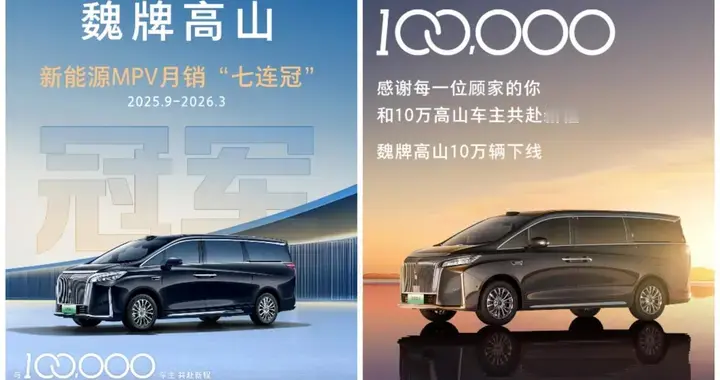 十万辆下线，魏牌高山向10万家庭深情“告白”！