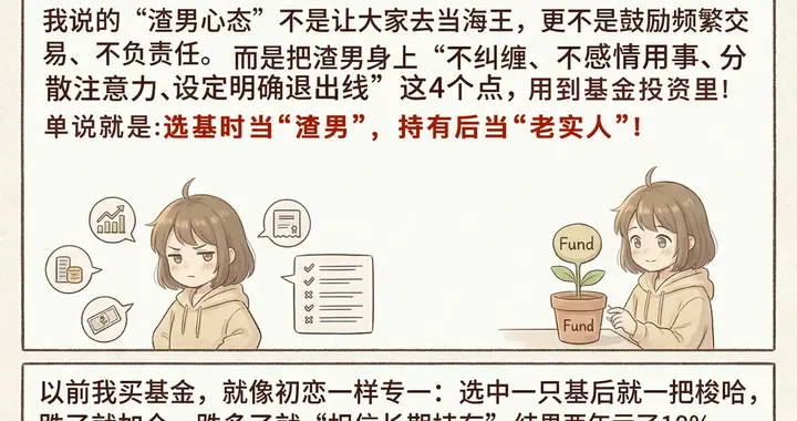 把基金当“渣男”谈之后，我再也不内耗了