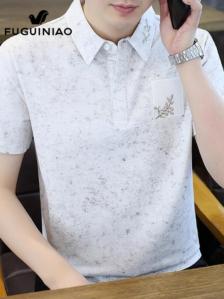 富贵鸟休闲Polo衫男士