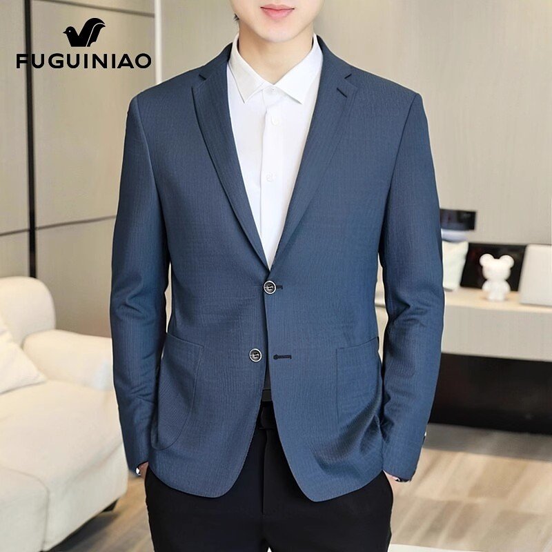 休闲西服男士春季商务正装礼服西装外套男潮