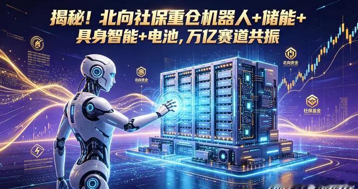 揭秘！北向社保重仓机器人+储能+具身智能+电池，万亿赛道共振