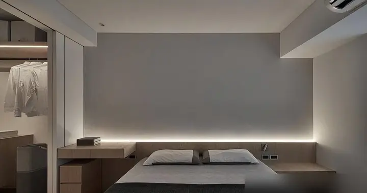 台湾女主家中的高级场面，坚持全屋极简风，三室改一室，太明智了