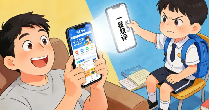笑不活了！千问APP评论区：家长狂喜封神，小学生怒刷一星骂疯了