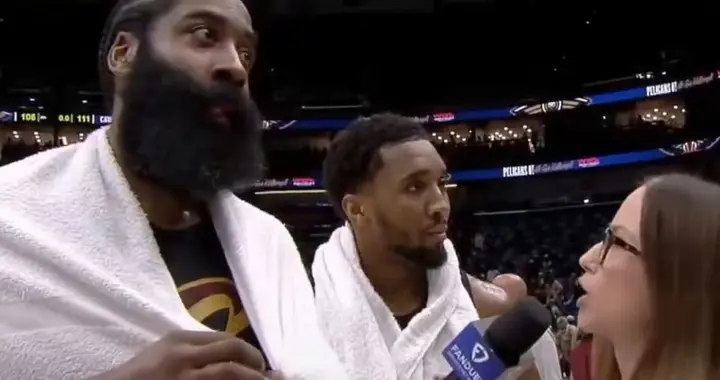 骑士三连胜赛后采访：哈登强调防守致胜，米切尔谈关键球