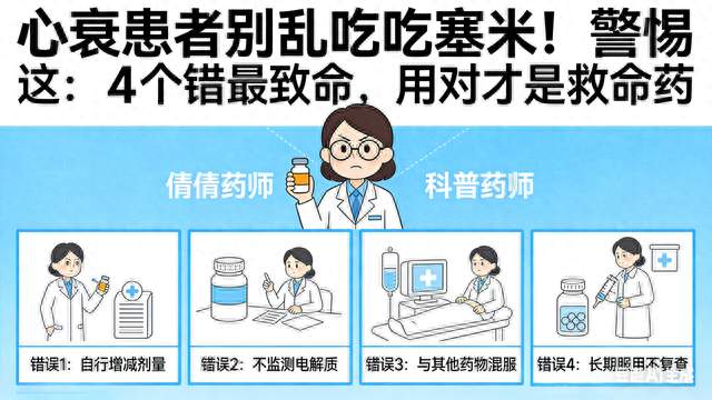 心衰患者别乱吃呋塞米！警惕：这4个错最致命，用对才是救命药