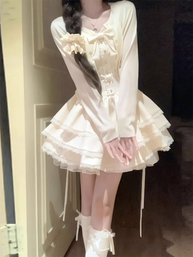 多巴胺绝美掐腰蓬蓬蛋糕裙子女夏日法式初恋