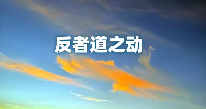 反者道之动，与物极必反无关，而是“与物反”，此物特指人