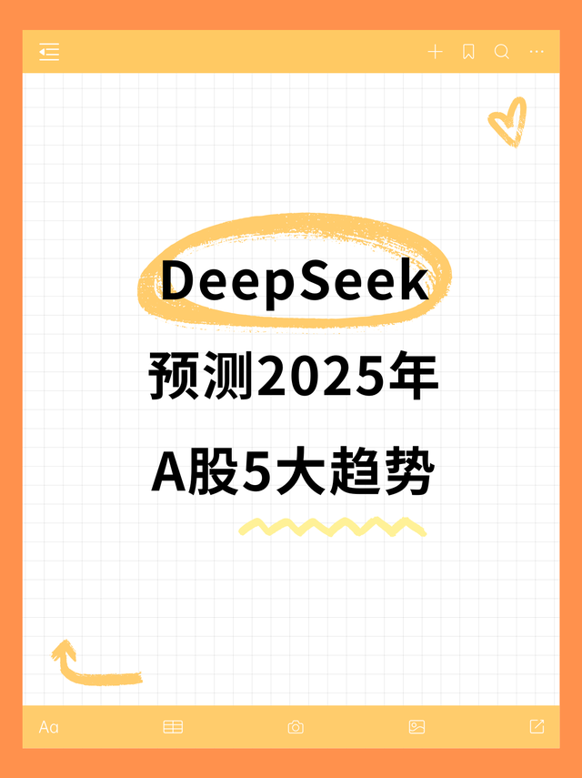 DeepSeek预测2025年A股5大趋势，结果令人惊艳！