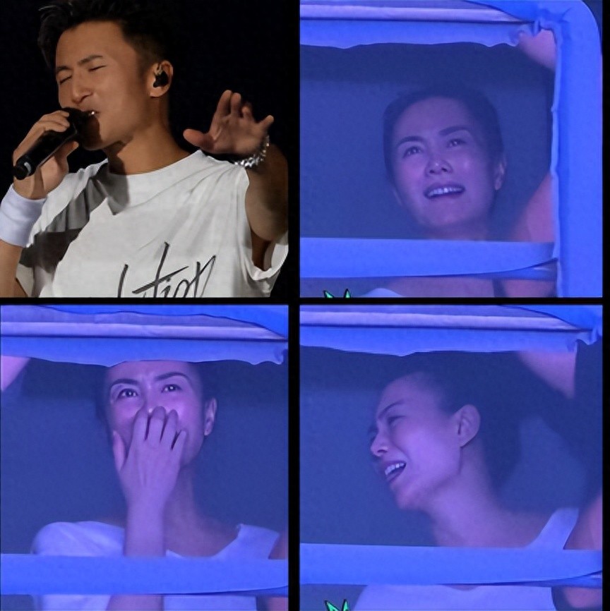 演都不演了！王菲、谢母现身谢霆锋演唱会，没给张柏芝留一丝体面