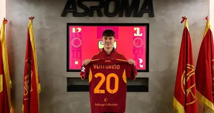 文图里诺：能加盟罗马让我非常激动，德罗西在电话里祝我好运