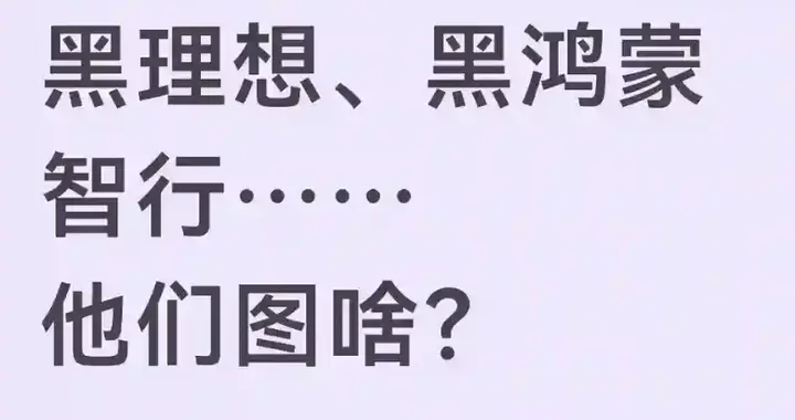 笑不活了！黑理想黑鸿蒙的水军，小学文化月赚几十万还不违法？