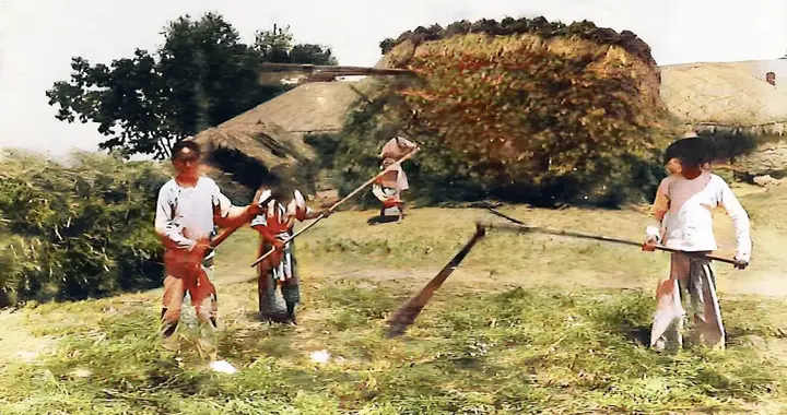 美国档案馆中的罕见照片：一百多年前的中国乡村，居然是这个样子