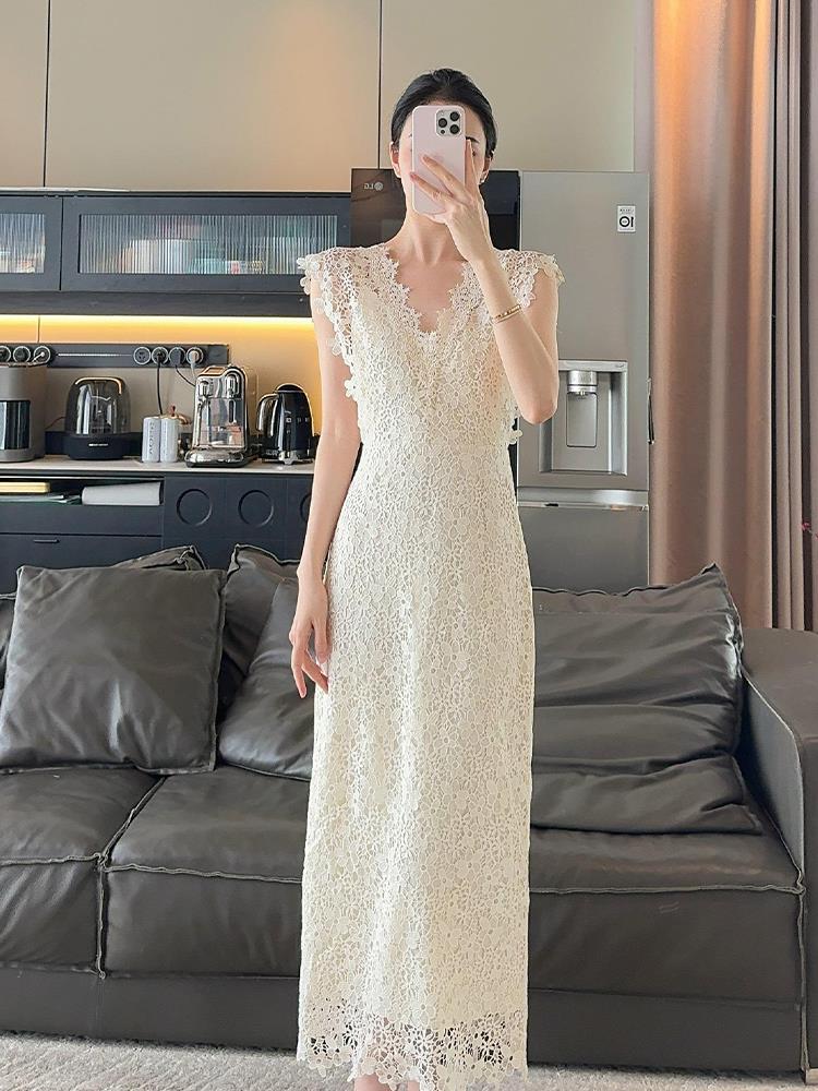 独特漂亮绝美气质高级感连衣裙女2025年夏季新款今年流行爆款裙子
