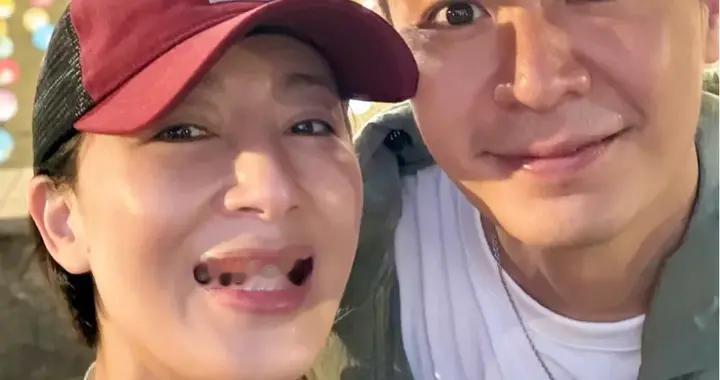 杨怡罗仲谦庆祝结婚十周年，两人越来越有夫妻相，一家四口好幸福
