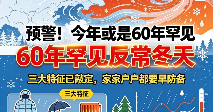 今年或是60年罕见反常冬天，三大特征已敲定，家家户户都要早防备