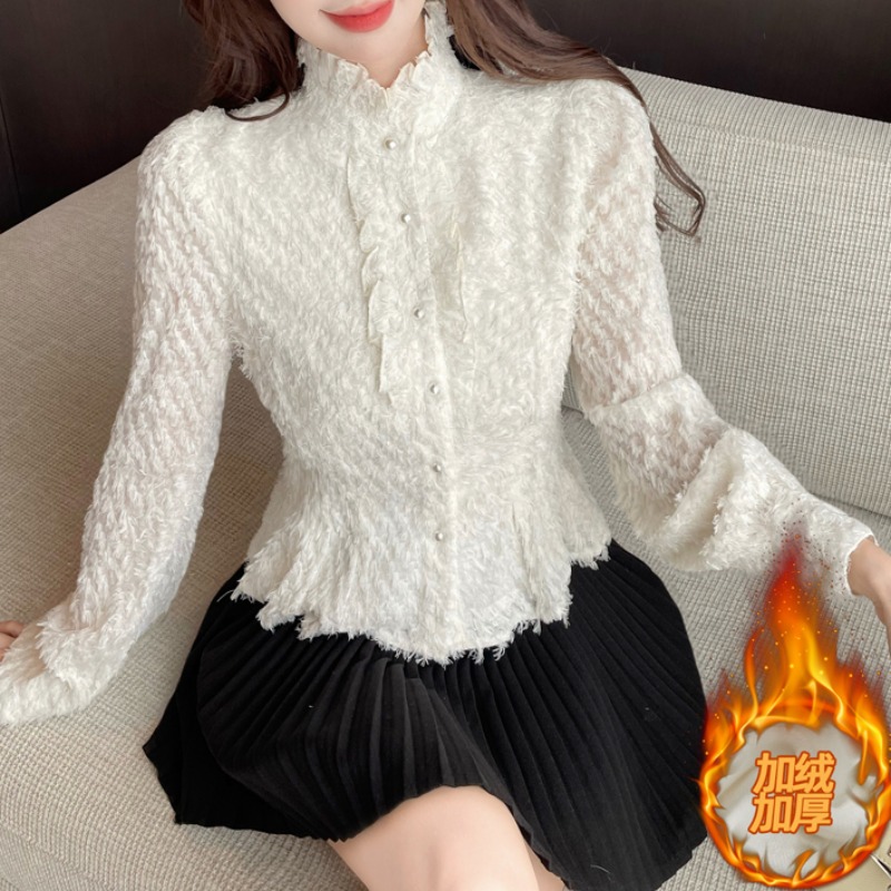 秋冬内搭蕾丝衫