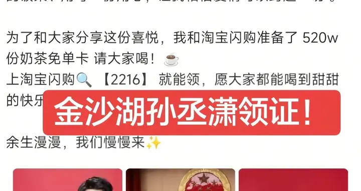 金莎领证了，她26岁的老公图什么？女主赚翻了