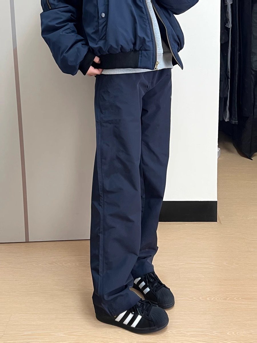 藏青色三防软壳冲锋裤男春季美式机能防水工