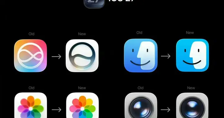 苹果液态玻璃图标全面重做，被骂一年后，iOS 27终于“洗白”了？