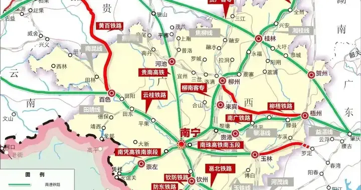 广西四大铁路枢纽城市介绍，前三个无悬念，第四个存疑