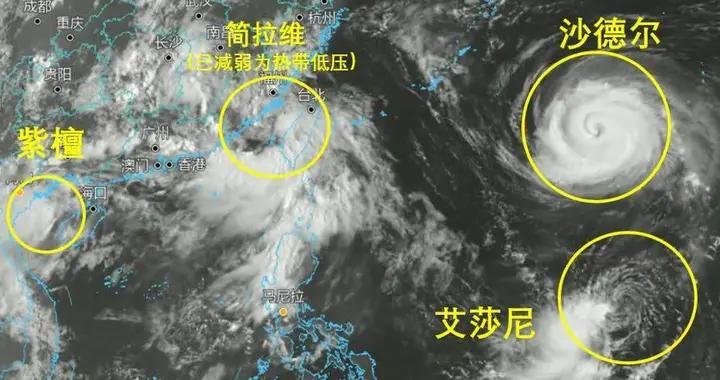 特大暴雨来袭，三台风几乎都已锁定我国，超强台风沙德尔走位古怪