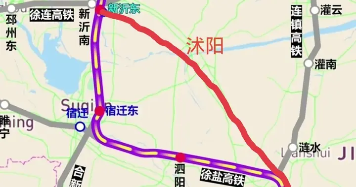 京沪二通道宿迁段：潍宿+徐盐合理还是新淮更合理？