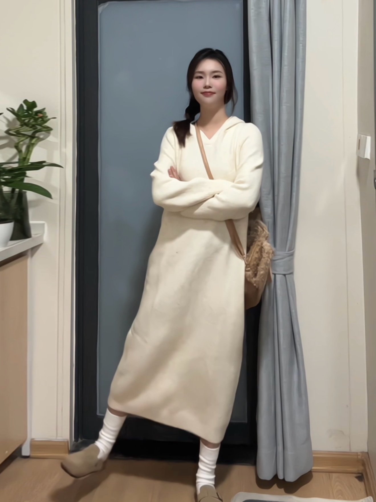 终于get到针织连衣裙的魅力啦暖我一整冬