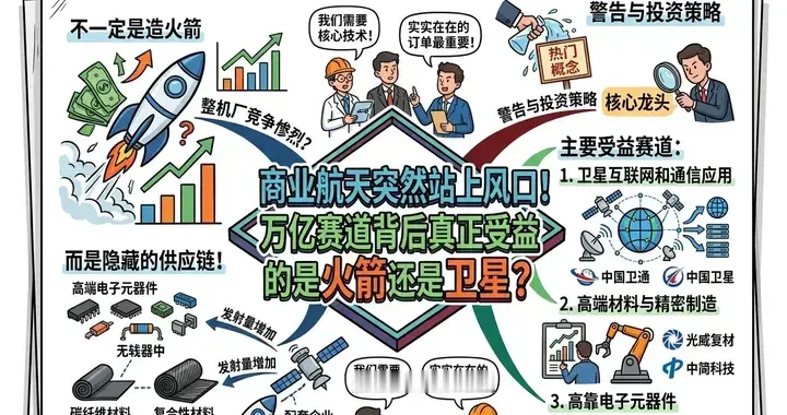 商业航天突然站上风口！万亿赛道背后真正受益的是火箭还是卫星？