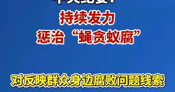 官方发声！下一五年计划反腐零容忍，要彻底根治腐败，网友都力挺